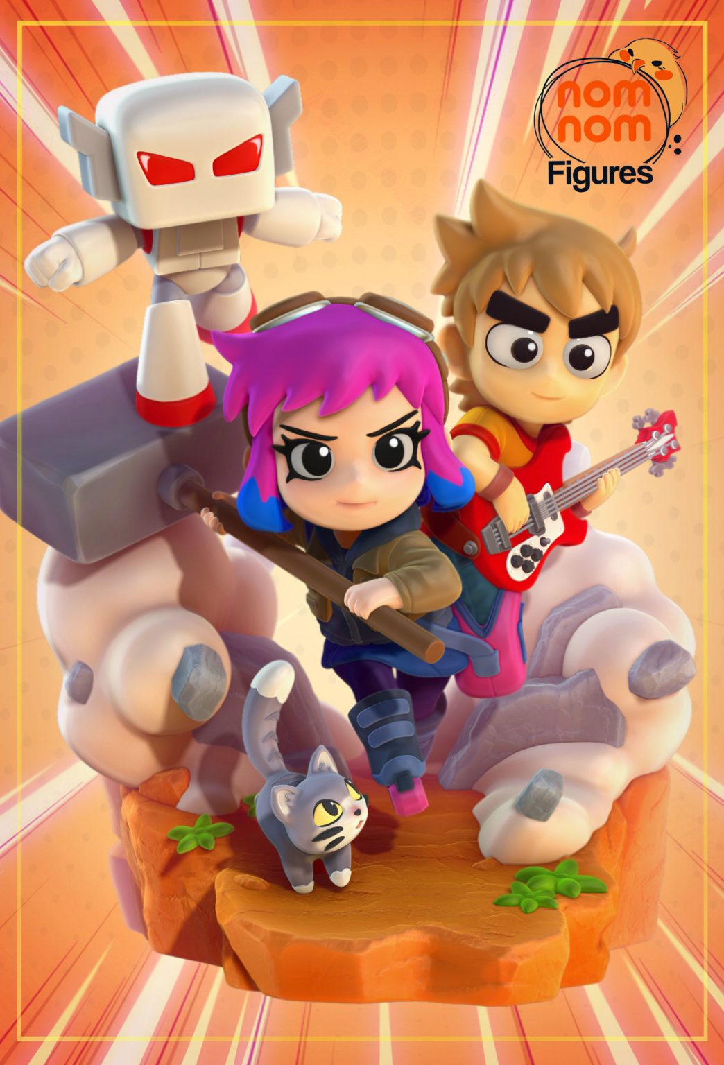 Chibi Ramona Flowers & Scott Pilgrim